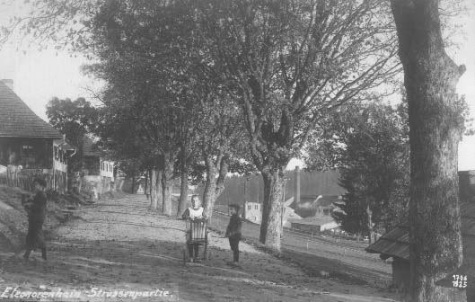 Hlavn ulice v Lenoe  r.1925