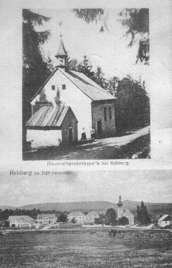 Hauswaldsk kaple na kanle, znm z Klostermannovy povdky "erven srdce"  r.1920