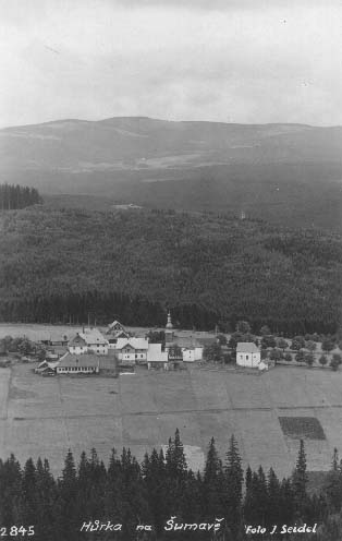 Panorama Hrky s kostelem a kapl  r.1928