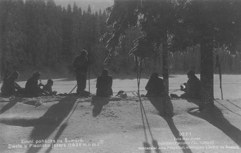 Zimn siesta u  jezera r.1930