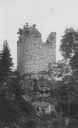 Zřícenina strážního hradu Kunžvart (Kuschwarda) ze 14.stol.  r.1925