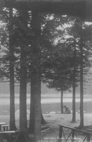 Jezero, pohled od chaty  r.1926