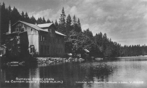 Pestavn chata u ernho jezera r.1930