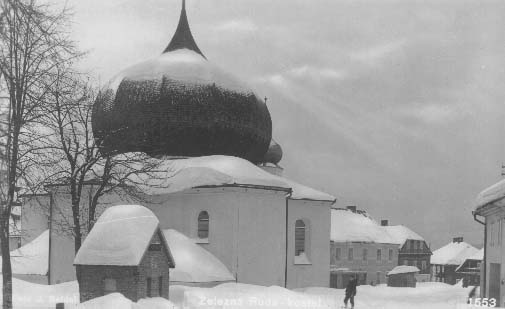 Kostel v zim  r.1930
