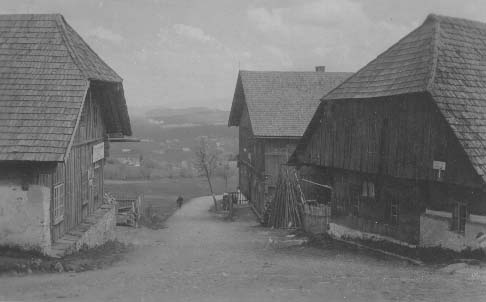 Kiovatka cest na Kvildu a Knec Pln r.1935