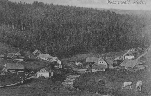 Modrava s Roklanskm potokem r.1911