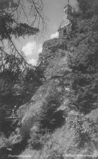 Roklansk kaple nad jezerem r.1929