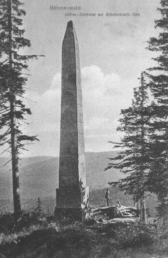 Stifterv pomnk pod vrcholem Plechho  r.1908