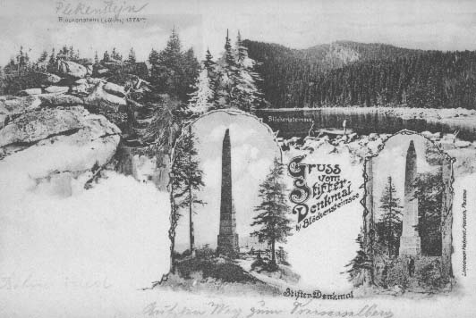 Plen jezero, Plech a Stifterv pomnk  r.1904