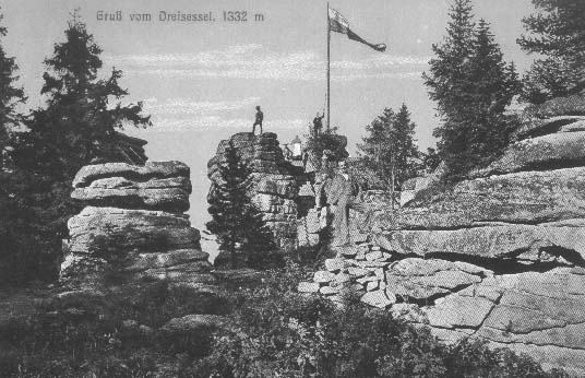Vyhldka na Tstolinku s bavorskou vlajkou  r.1905