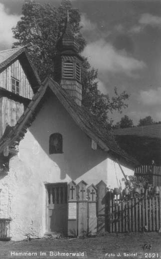 Kaplika s umrlmi prkny v Hamrech  r.1934