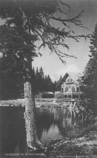 Turistick chata u jezera r.1926